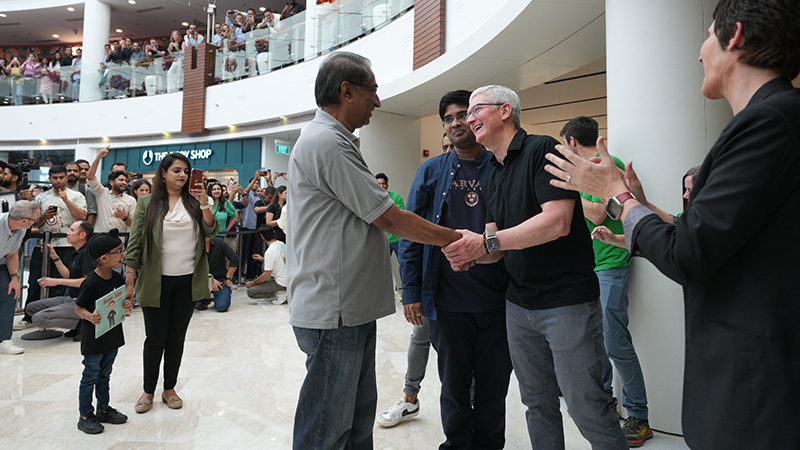 CEO Tim Cook officially opens India's 2nd Apple store in Delhi's Saket