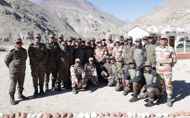 PM Modi celebrates Diwali with Indian Army jawan at Himachal Pradesh's Lepcha