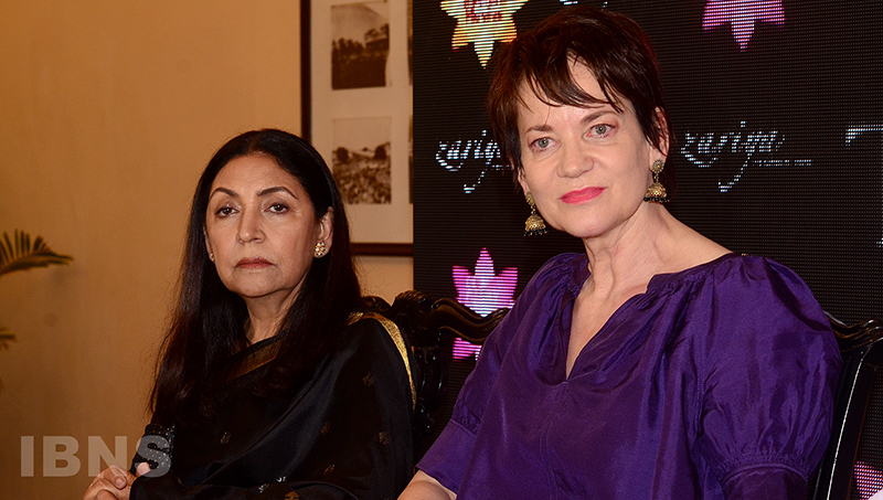 Jacqueline Fritschi-Cornaz, Deepti Naval in Kolkata for Mother Teresa & Me trailer launch