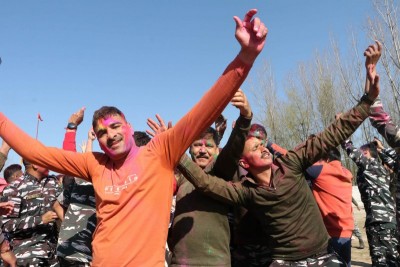 Holi celebration in Kashmir’s Anantnag