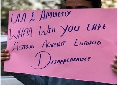 Pakistan: Protest held against enforced disappearances in Karachi