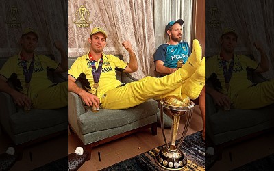 Mitchell Marsh speaks on controversy over resting his feet on World Cup trophy