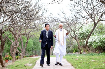 In images :Modi, Japan PM Fumio Kishida visits Buddha Jayanti Park