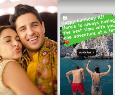 Kiara Advani celebrates her 31st b'day taking a dip in ocean with husband Sidharth Malhotra