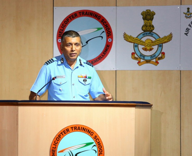 Air Commodore Pankaj Jain, others during Media Orientation Capsule