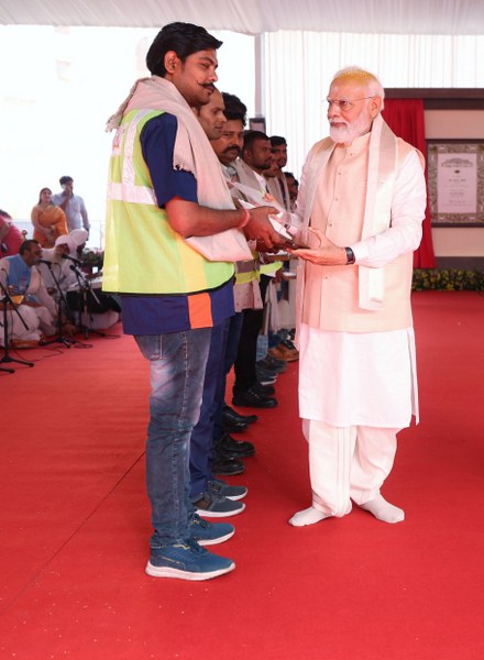 PM Modi installs 'Sengol' at new Parliament building