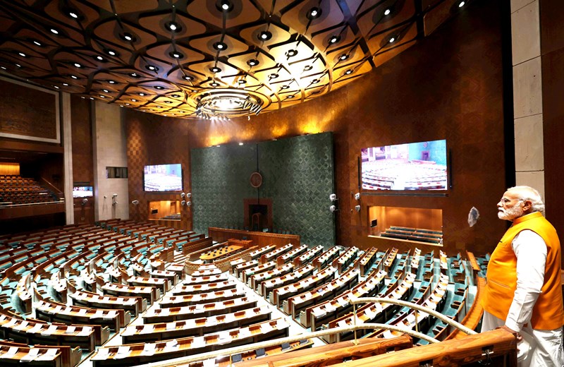 PM Modi takes new Parliament House tour
