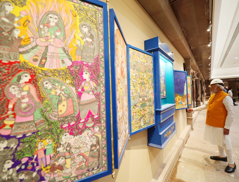 PM Modi takes new Parliament House tour