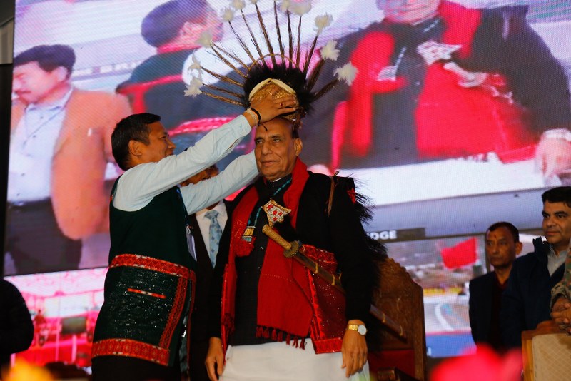 Rajnath Singh speaks at the inauguration of crucial bridge to LAC in Arunachal