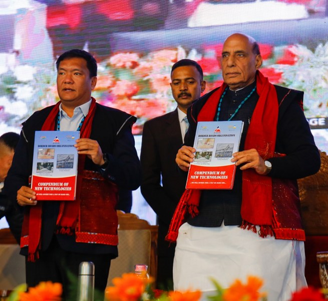 Rajnath Singh speaks at the inauguration of crucial bridge to LAC in Arunachal