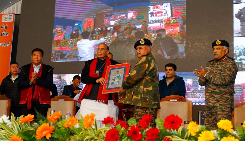 Rajnath Singh speaks at the inauguration of crucial bridge to LAC in Arunachal