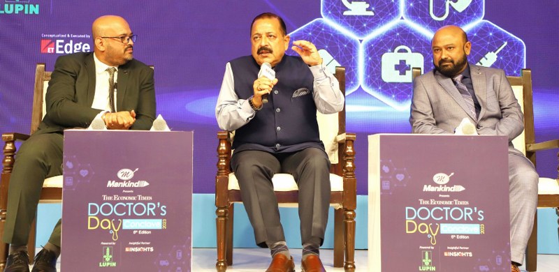 Jitendra Singh addressing the Doctor’s Day Conclave in Delhi