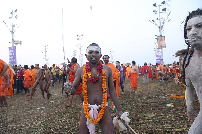 Maha Kumbh 2025: Naga sadhus steal the show on Triveni bank