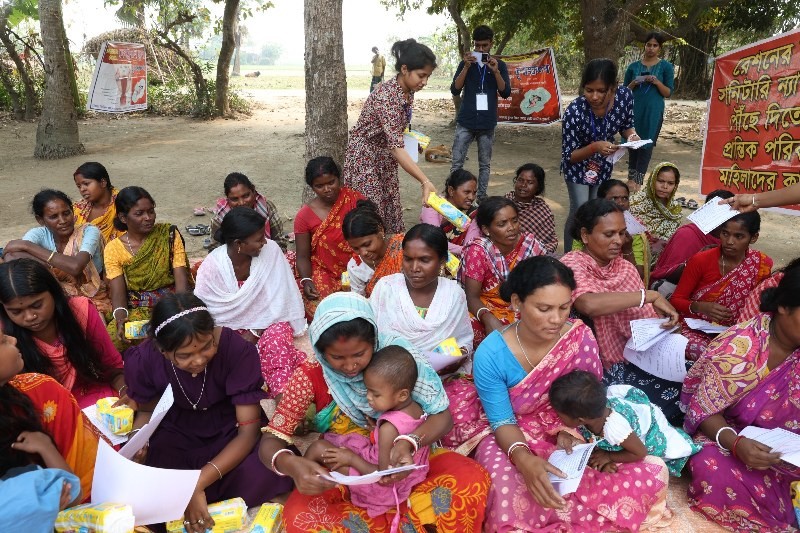 In Images: Bengal village women participate in menstrual hygiene awareness