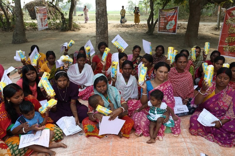 In Images: Bengal village women participate in menstrual hygiene awareness