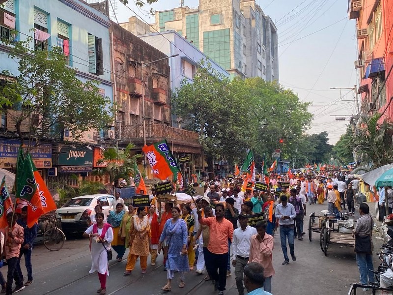 BJP protests SSC scam job loss against Mamata govt in Kolkata