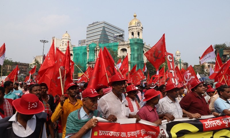 Left organisations host rally at iconic Brigade Parade Ground in Kolkata