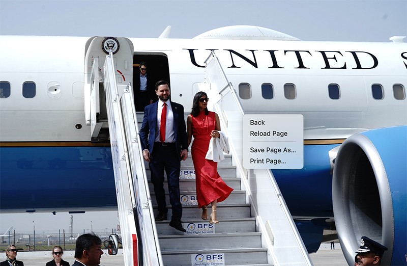 In Images: US Vice President JD Vance arrives in India