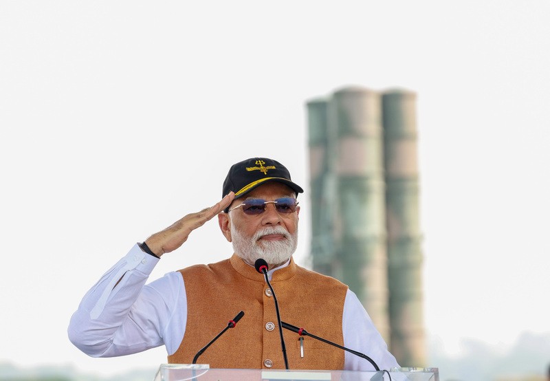 In Images: PM Modi addresses soldiers at Adampur airforce base