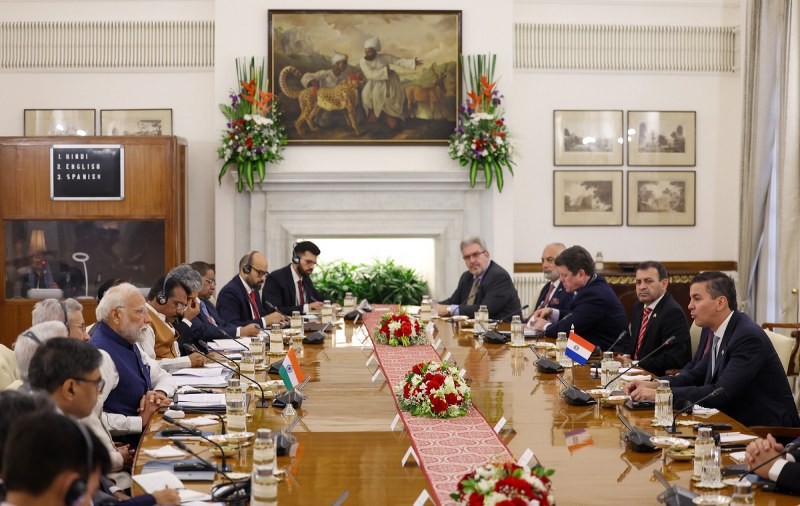 In Images: Paraguay President Santiago Palacios meets PM in New Delhi
