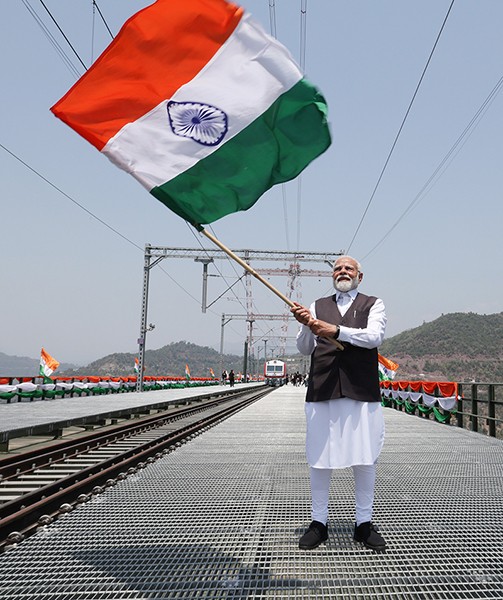 In Images: PM Modi inaugurates world's tallest railway bridge in Jammu and Kashmir