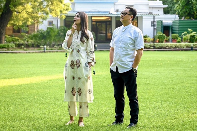 In images : Minister Kiren Rijiju wishes Shilpa Shetty on her birthday