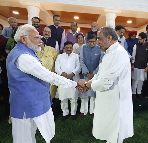 In Images: PM Modi's informal meeting with delegations that briefed world on Operation Sindoor