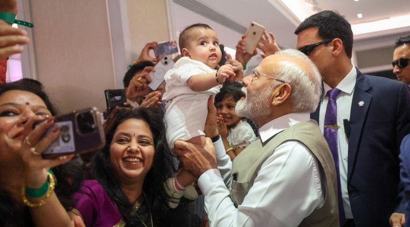 In Images: PM Modi receives warm welcome by Indian community in Cyprus