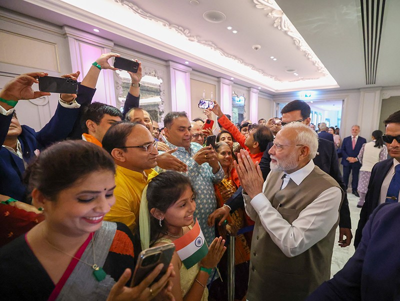 In Images: PM Modi receives warm welcome by Indian community in Cyprus