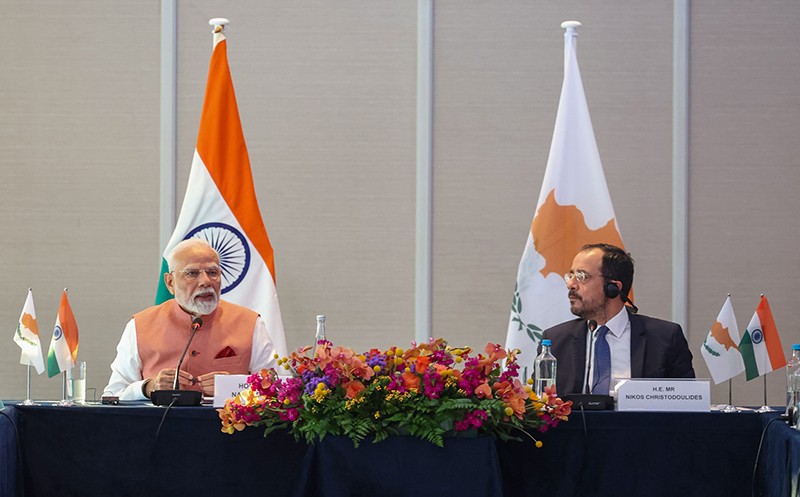 In Images: PM Modi at 'business event' in Cyprus