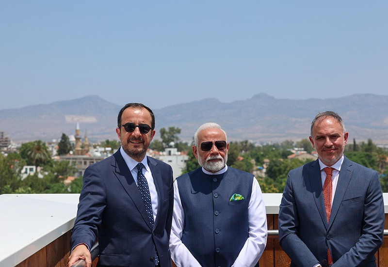 In Images: PM Modi, Cyprus President Nikos Christodoulides take tour of Historic Centre of Nicosia in Cyprus