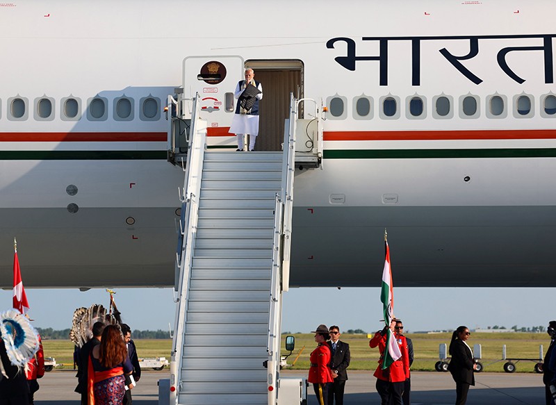 In Images: PM Modi arrives in Canada for G7 Summit
