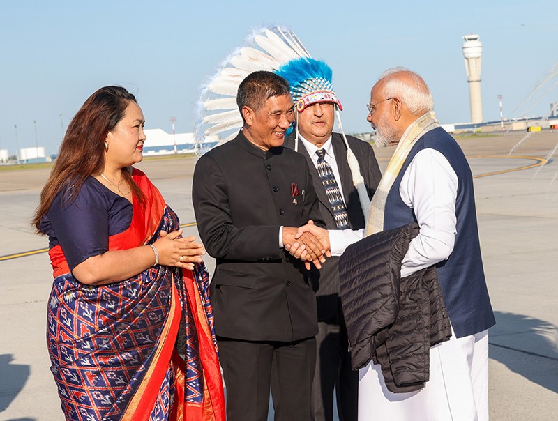In Images: PM Modi arrives in Canada for G7 Summit