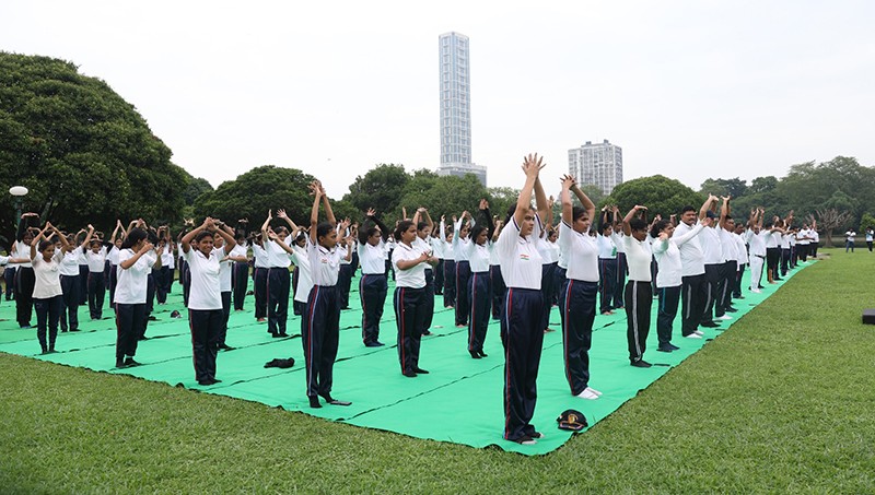 In Images: World Yoga Day - NCC cadets perform yoga at Victoria Memorial garden
