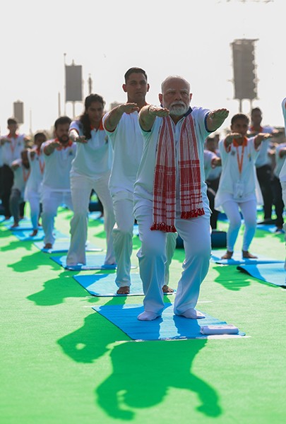 In Images: PM Modi participates in 11th International Day of Yoga celebrations