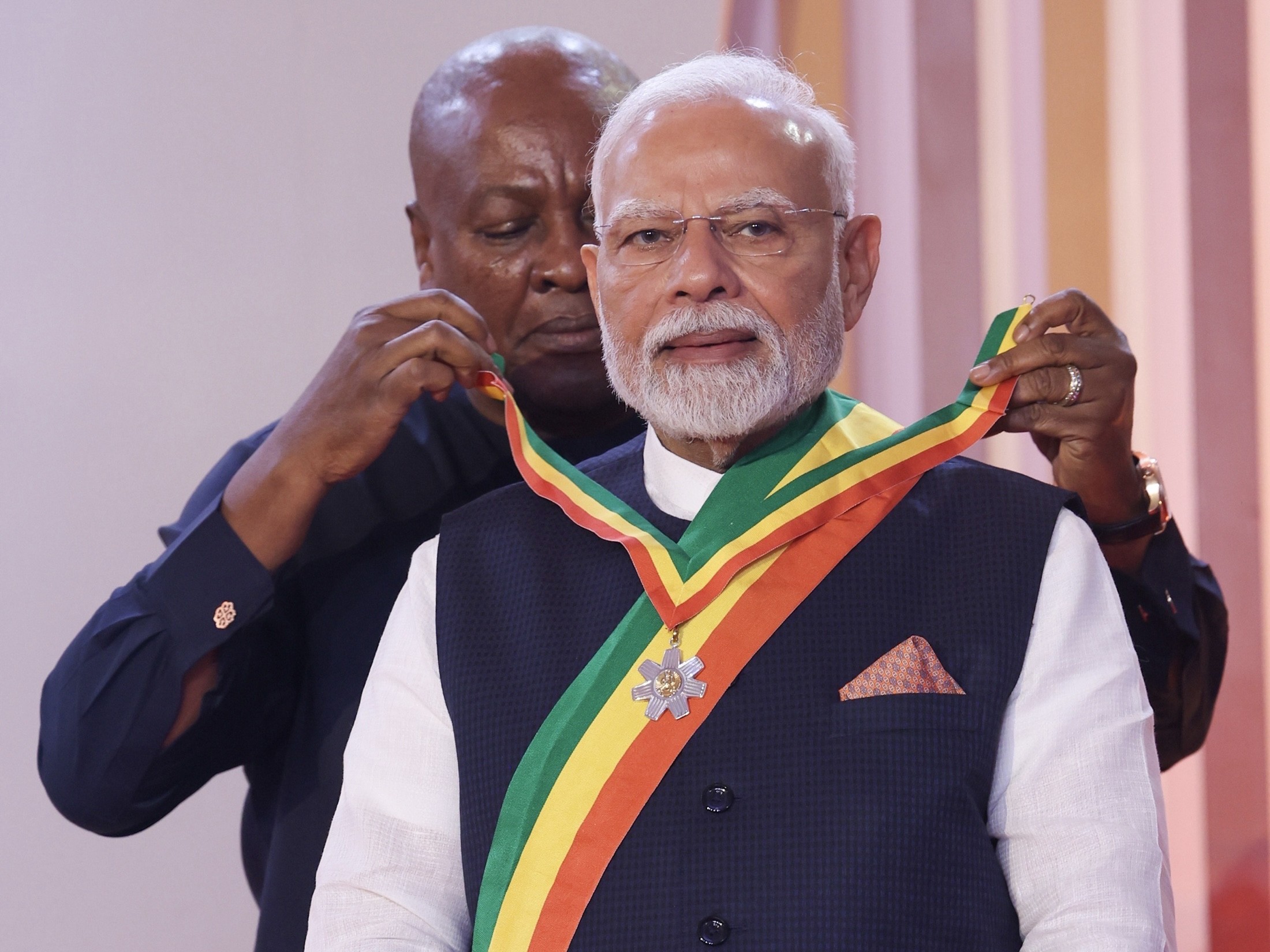 In Images: PM Modi conferred with Ghana's national honour