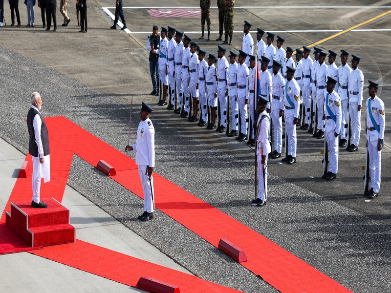 In Images: PM Modi receives Guard of Honour in Trinidad and Tobago