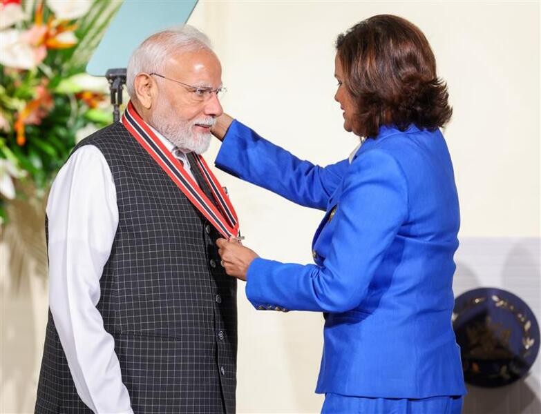 In Images: PM Modi conferred with Trinidad and Tobago national honour