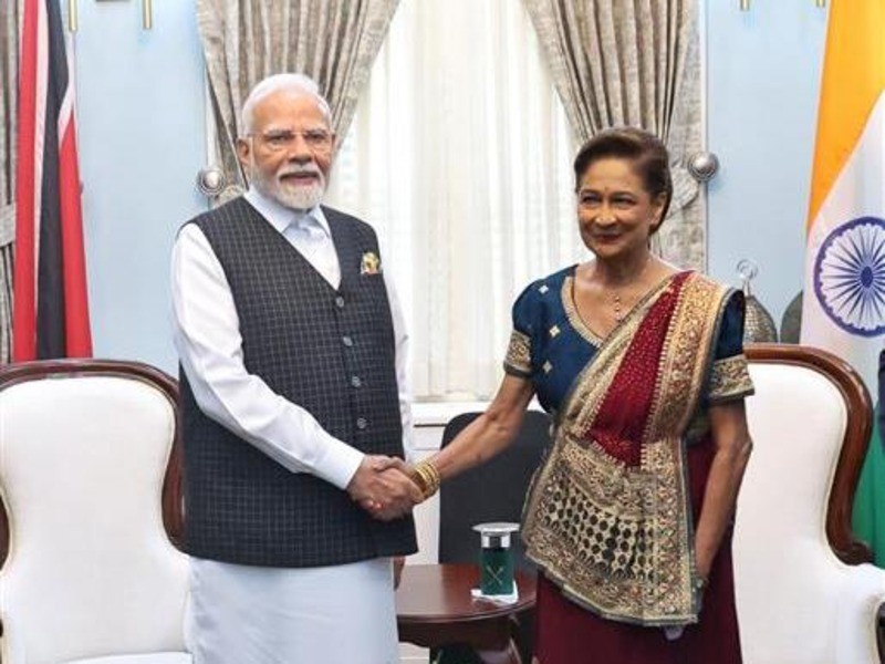 In Images: PM Modi holds delegation talks with Trinidad & Tobago PM