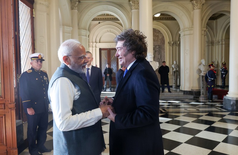 In Images: PM Modi meets Argentinian Prez Javier Gerardo Milei