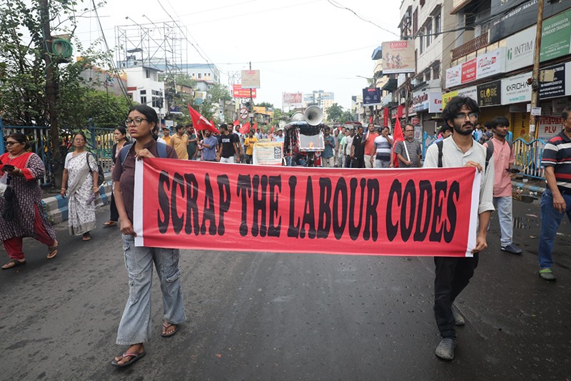 In Images: Bharat Bandh called by 10 trade unions