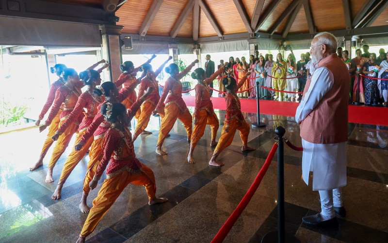 In Images: PM Modi welcomed by Indian diaspora in Maldives