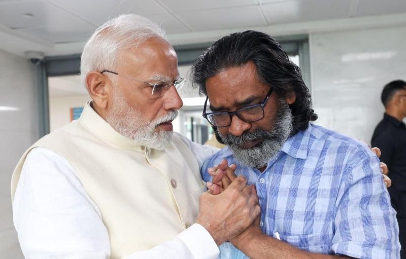 In Images: PM Modi pays last tribute to Shibu Soren who died at 81