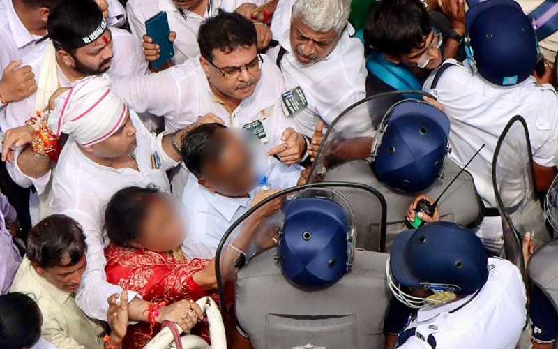 In Images: Anti-Mamata march to Nabanna a year after RG Kar rape-murder incident