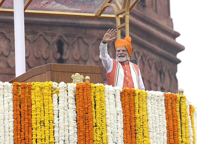 In Images: PM Modi addresses nation from Red Fort on 79th Independence Day