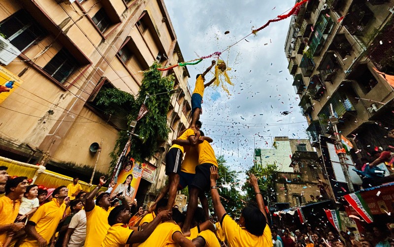 In Images: Kolkata celebrates Krishna Janmashtami with Dahi Handi festival
