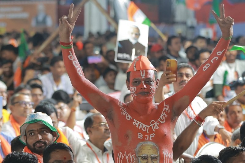 In images: PM Modi leads mega rally in Kolkata’s Dum Dum, flanked by top BJP leaders