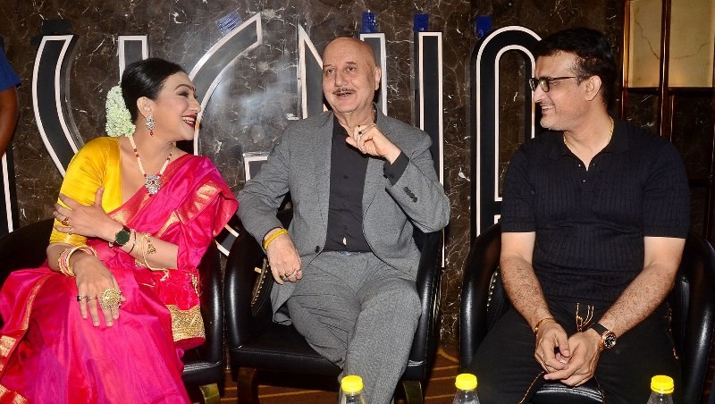In Images: Anupam Kher, Rituparna Sengupta promote each other’s films in Kolkata
