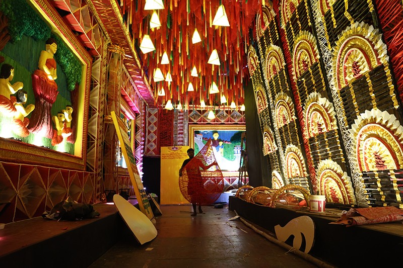 In Images: Kolkata Durga Puja pandal decks up in National Integration theme