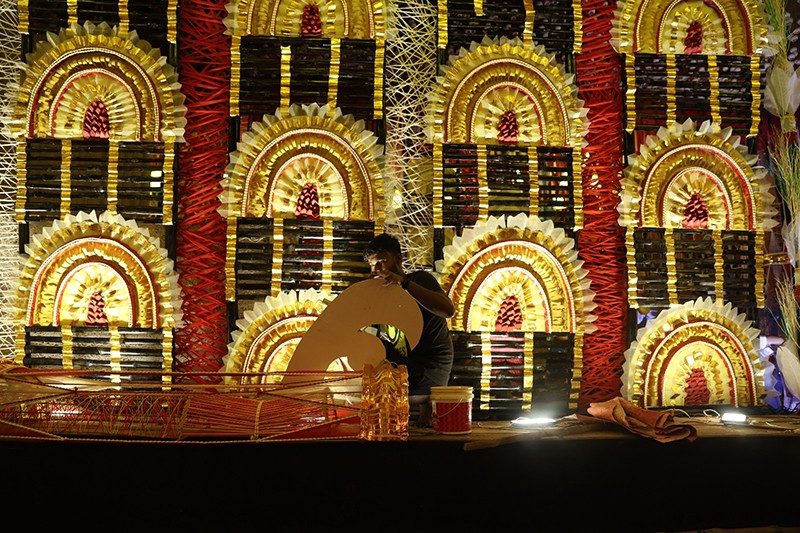 In Images: Kolkata Durga Puja pandal decks up in National Integration theme